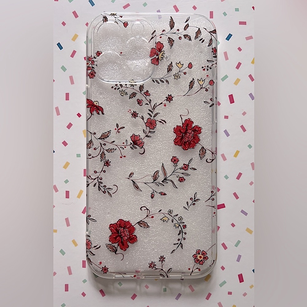 NEW! 📱2/$15📱 iPhone 13 PRO MAX floral red phone case